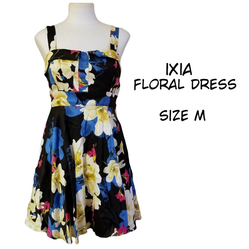 Ixia Hawaiian Tropical Flower Retro Dress